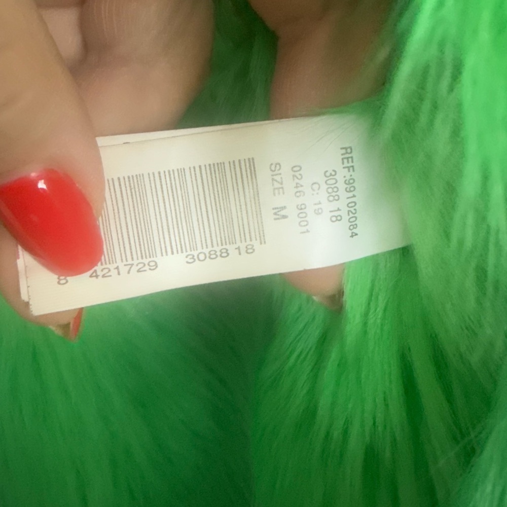 RARE unique leather & lamb coat NEW - Picture 4 of 17